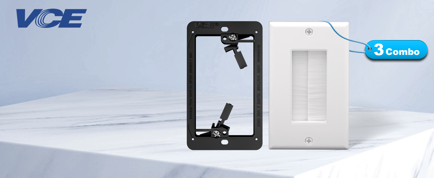 brush wall plate with bracket