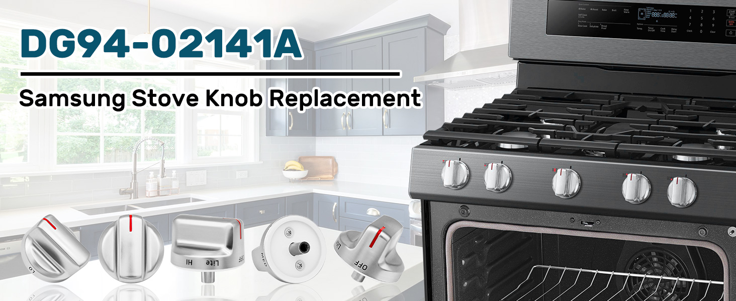 Upgraded DG9402141A Stove Knob Replacement for Samsung