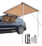 DANCHEL OUTDOOR カーニング 5x6.6フィート Amazon.com: DANCHEL OUTDOOR Car Awning 4.9x6.5ft Roof Rack