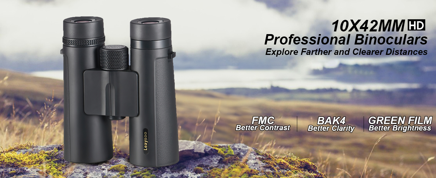 10X42 Professional Binoculars for Adults High Powered