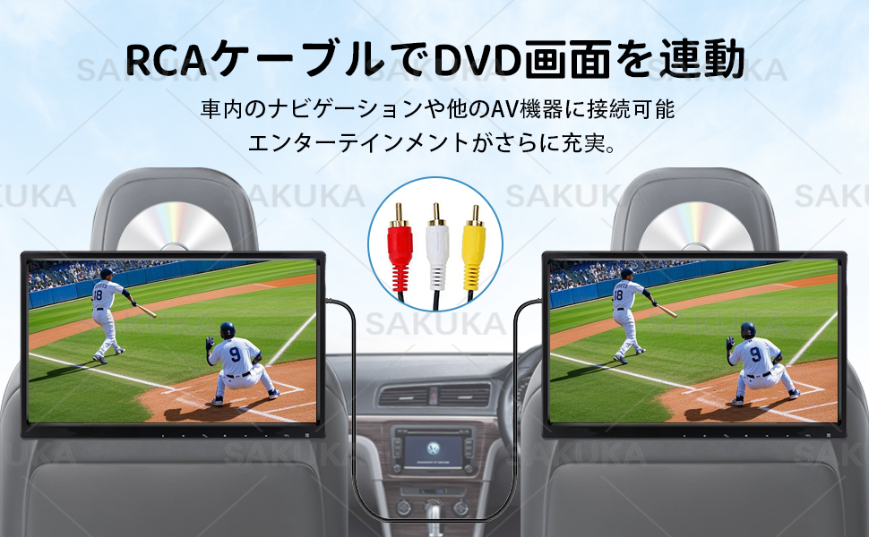 Amazon.co.jp: 【2025新登場】 SAKUKA ヘッドレストモニター 14