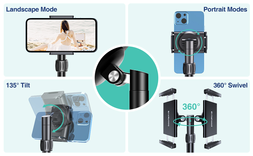 Elitehood iPhone Tripod for Overhead Video Recording [Heavy