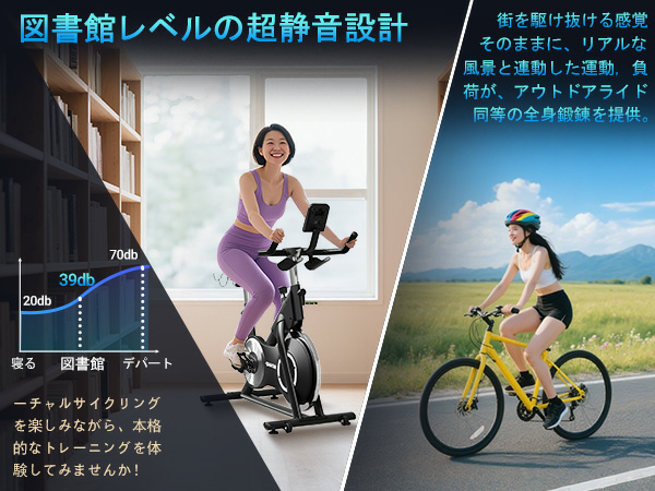 DMASUN エアロバイク スピンバイク 静音 フィットネスバイク 室内バイク Amazon | DMASUN エアロバイク スピンバイク 静音 フィットネス