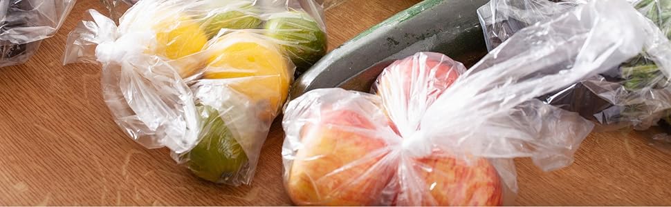 food storage clear produce rolls supermarket fruit store grocery bags meat bread storage doggy bag
