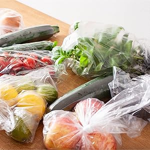 food storage bread bag produce roll meat vegetable bag fruit bag fridge storage freezer clear roll