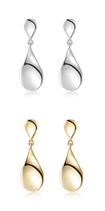 gold drop earrings