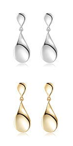 gold drop earrings