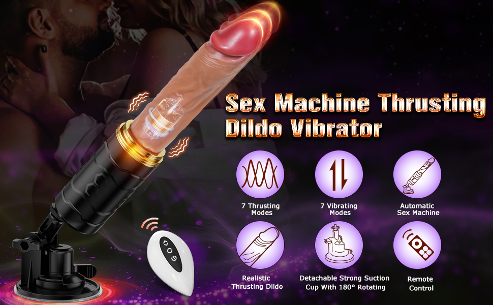 Sex Machine Thrusting Dildo Vibrator