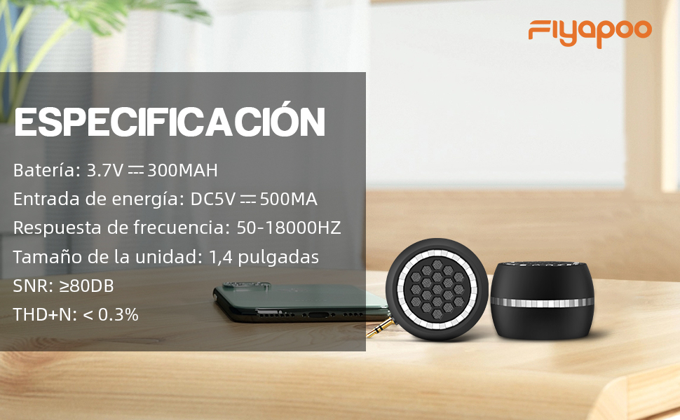 FIYAPOO Mini Altavoz