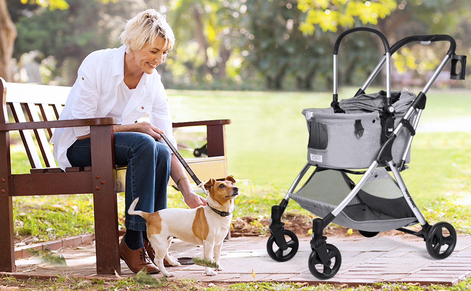 Amazon.co.jp: BEBEROAD PETS R5 ペットカート 犬用ベビーカー