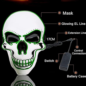 led mask costume
