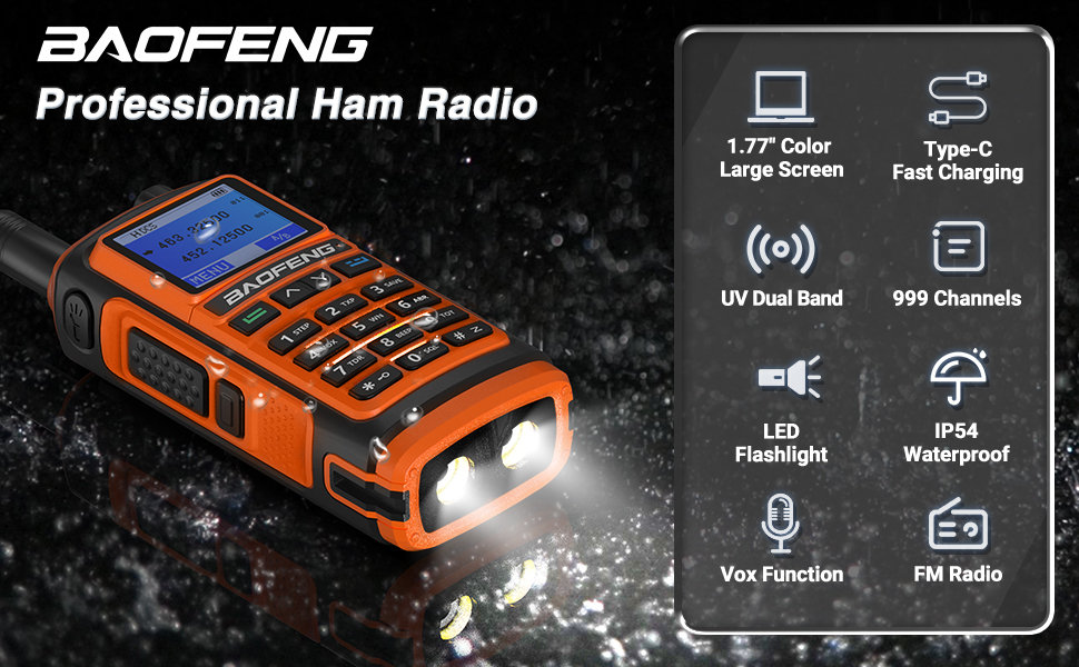 BAOFENG UV17R Two Way Radio Long Range IP54 Waterproof