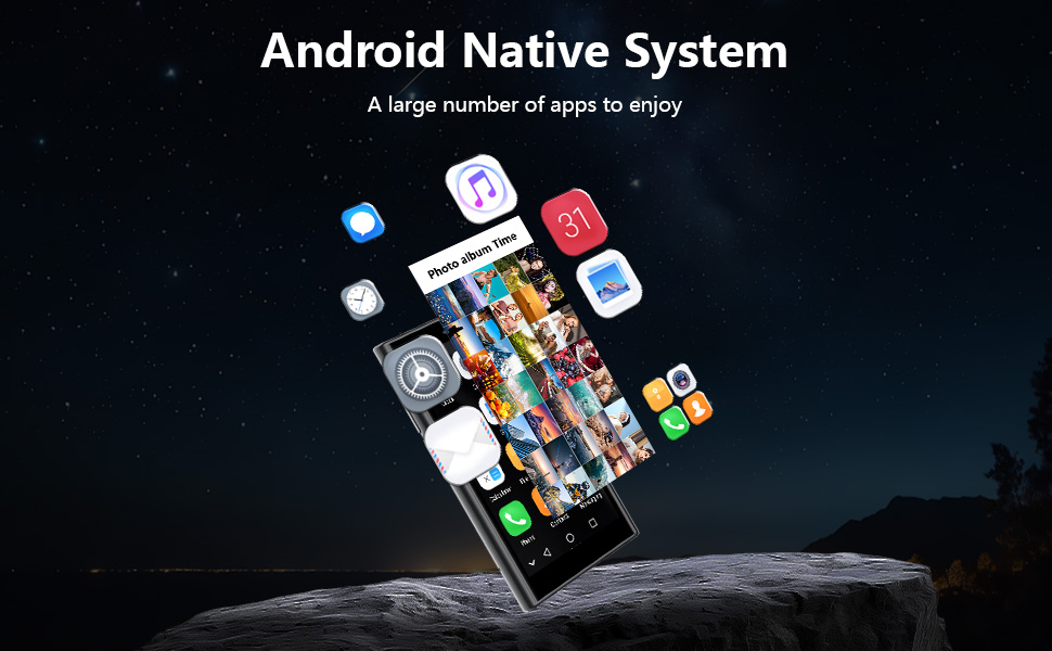 Mini Smartphone 3G Unlocked Mini Phone Kid's Smartphone 3.0'' HD Touch Screen World's Smallest 1000mAh Battery Dual SIM Little Mobile Phone with Face ID Pocket Child Cellphone 2GB+16GB Black 18 mini phone