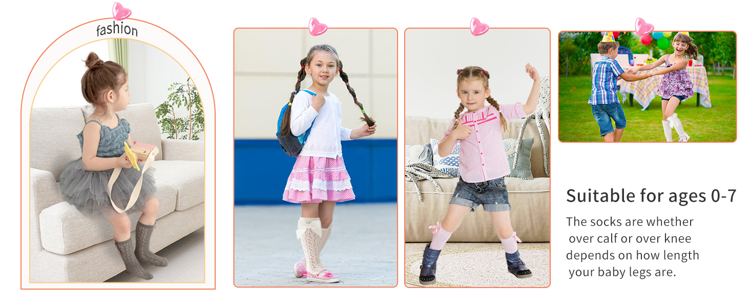 Little Girls Knee High Socks