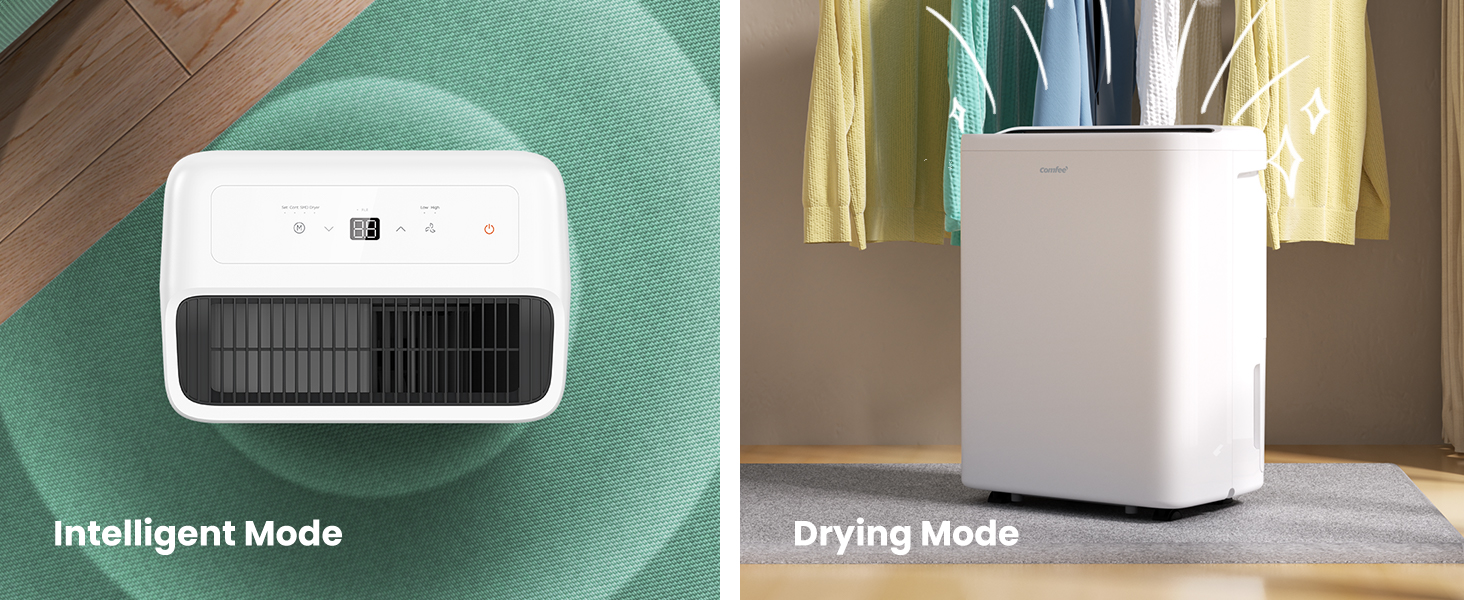 COMFEE' Dehumidifier 12L,Dehumidifiers for Home,Electric Dehumidifier
