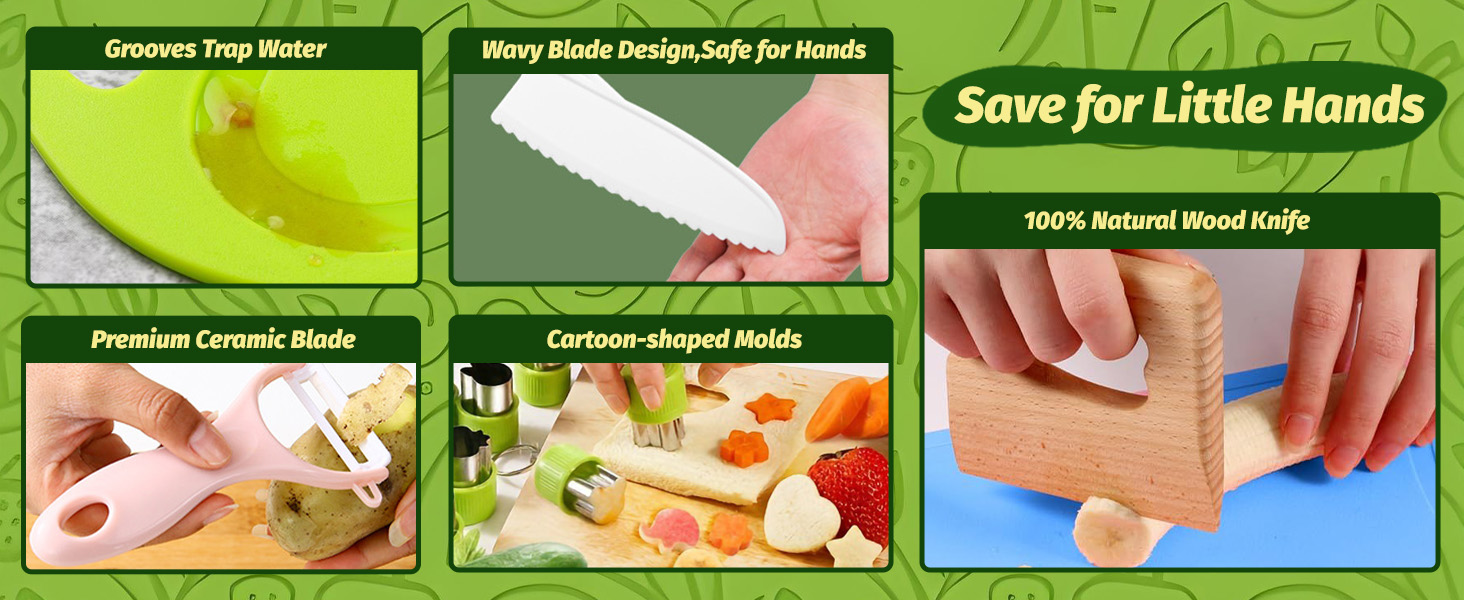 kids kitchen knife set,toddler knife set,kids knife set,toddler knife,ensiven kid safe kitchen set