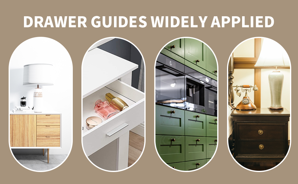 Molvyan Drawer Slides for kenlin RiteTrak II Drawer Guides Plastic 5