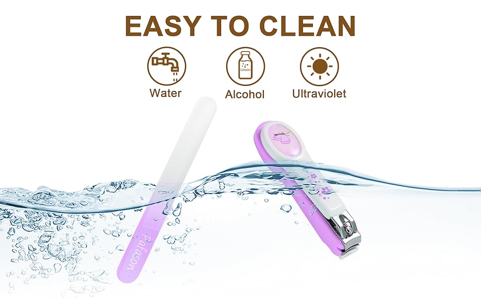 baby nail clipper with glass nail file
