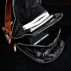 レザー製バックパック 黒と茶色 Amazon.co.jp: ◇VAJURA 牛本革 デザイナーズバックパック