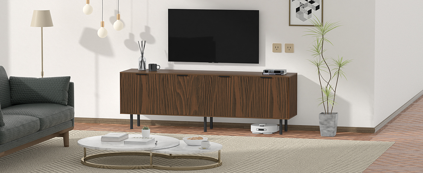 Furnicare Mid Century Modern TV Stand for Living Room