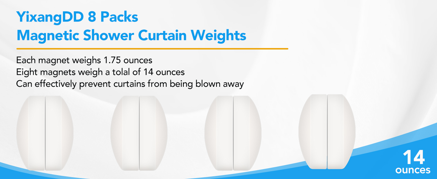 magnetic shower curtain weights