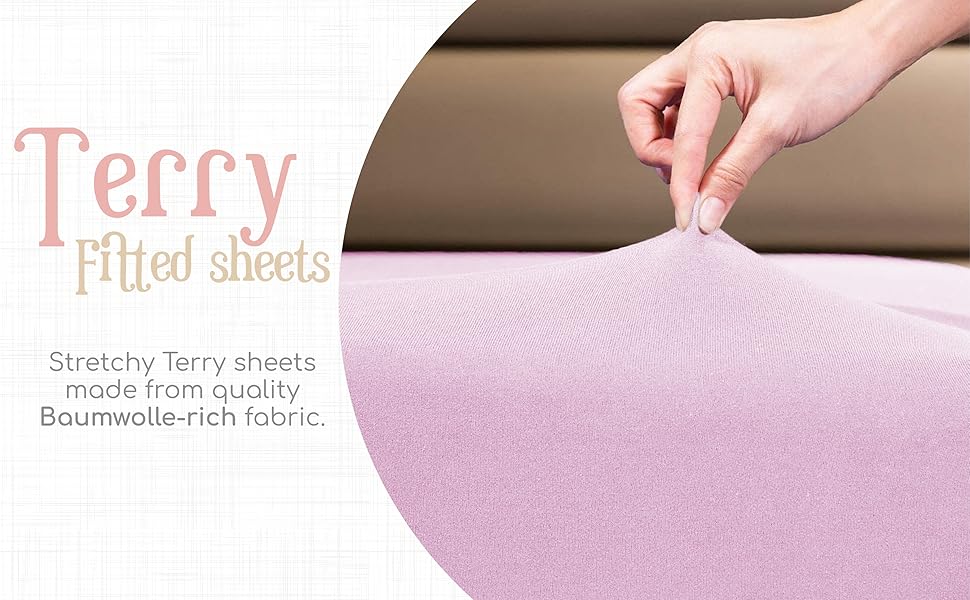Velosso Super Soft Terry Towelling Stretch Fitted Sheet Mattress