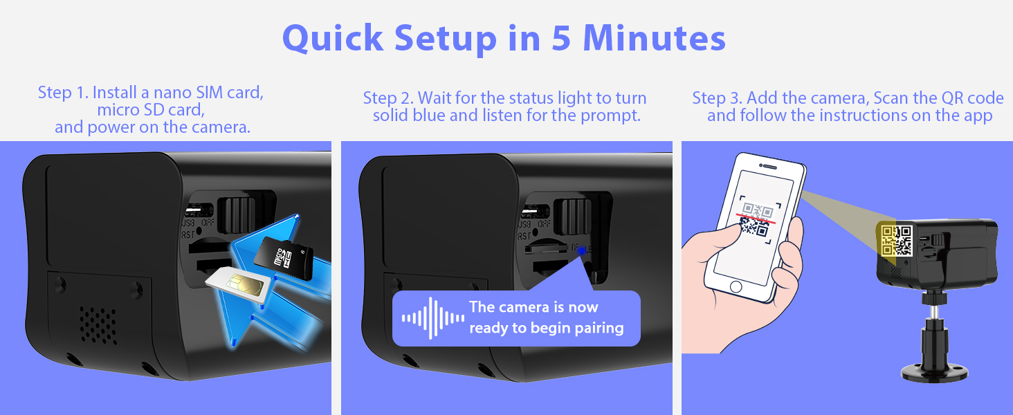 4g LTE security camera