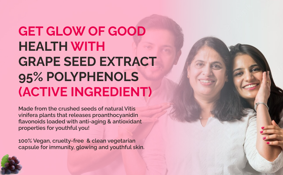 VLCC Natural Science Grape seed Extract 500mg >95 Polyphenols