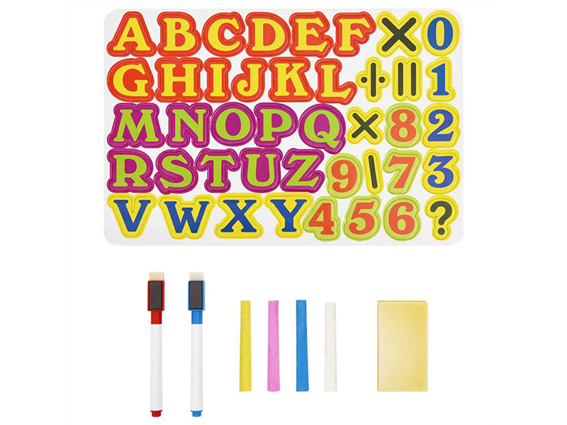 The Magic Toy Shop Childs 2 in 1 Learning Desk & Magnetic Easel Blackboard White Board Letters