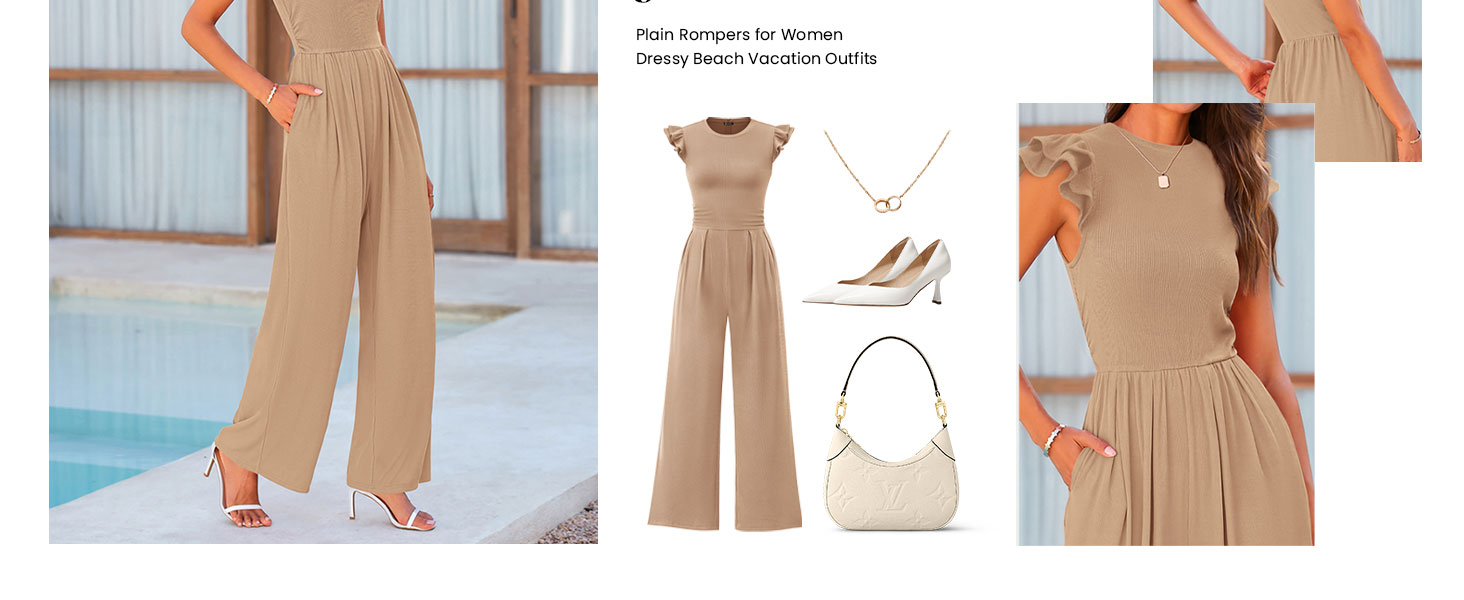 PRETTYGARDEN Rib Knit One Piece Outfits