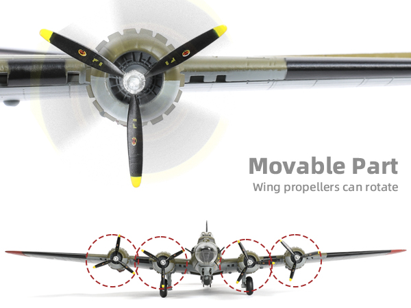 B-17 USAFモデル 1/72スケール Amazon.com: NUOTIE 1/72 Scale B-17 Fortress Bomber (Green