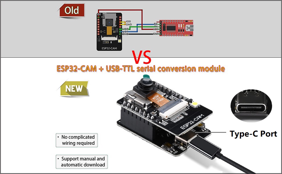 ESP32-CAM W-BT Board ESP32-CAM-MB