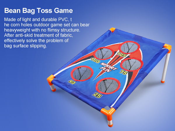 Kids Cornhole Outdoor Games - Bean Bag Toss Game for Kids - Kids Outdoor Toys Outdoor Games for Kids
