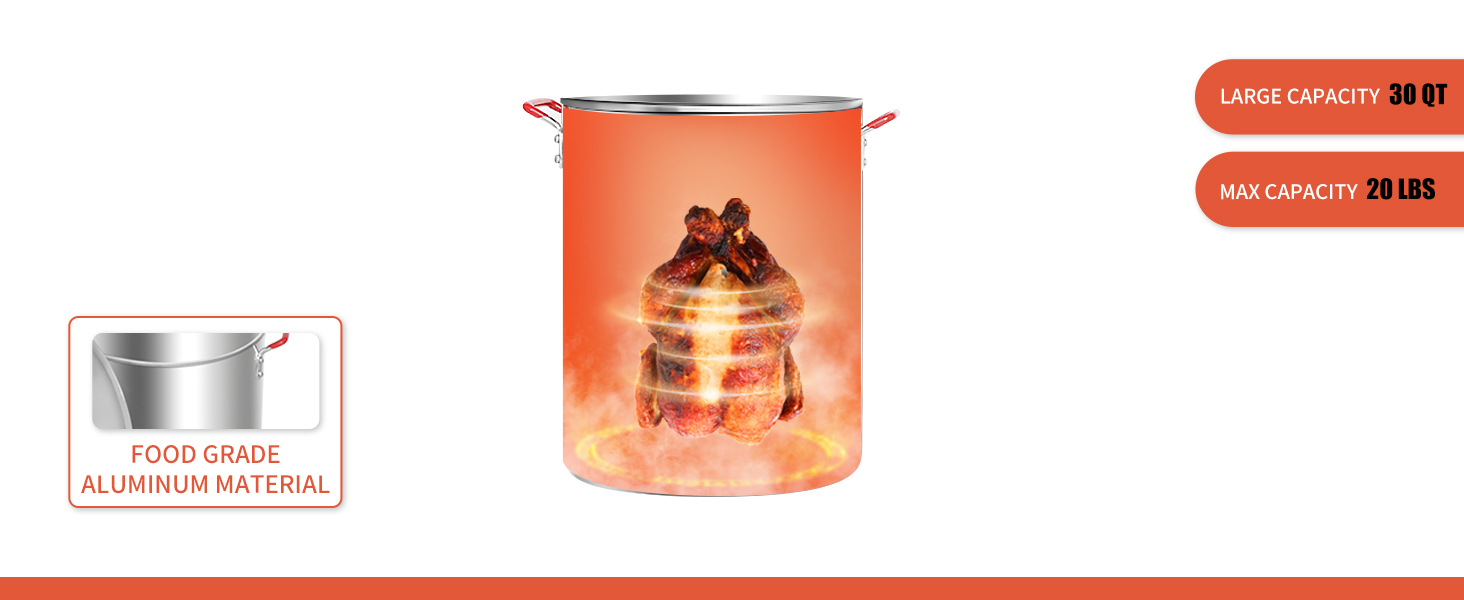 Turkey fryer, turkey pot, fryer pot, fish fryer pot, deep fryer pot