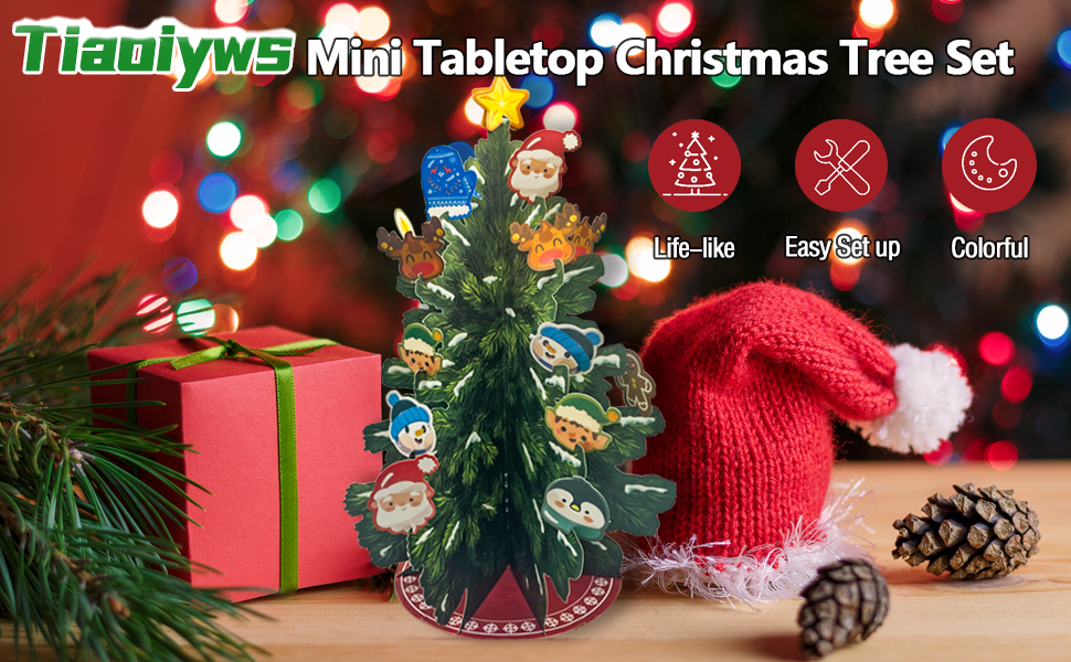 Christmas Tree Detachable 3D popup Christmas Tree