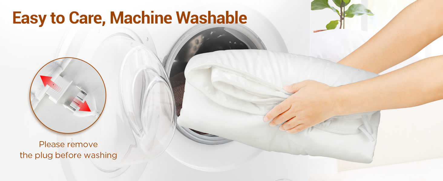 Comfytemp Heated Mattress Pad Twin Size, BodyFoot Temp