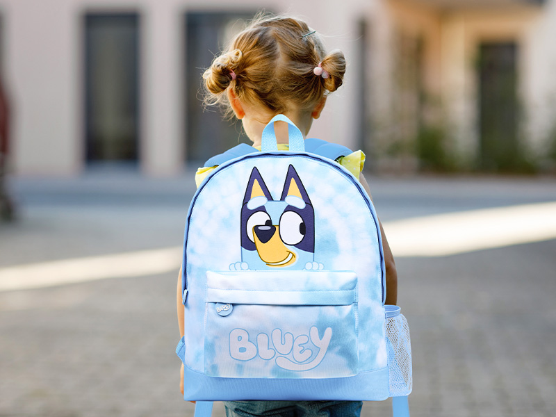 Bluey Sac a Dos Enfant avec Trousse Kawaii Sac à Lunch