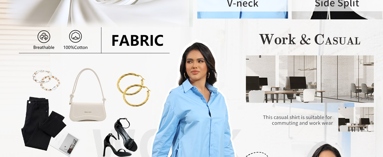 Work and Casual This casual shirt is suitable for commuting and work wear