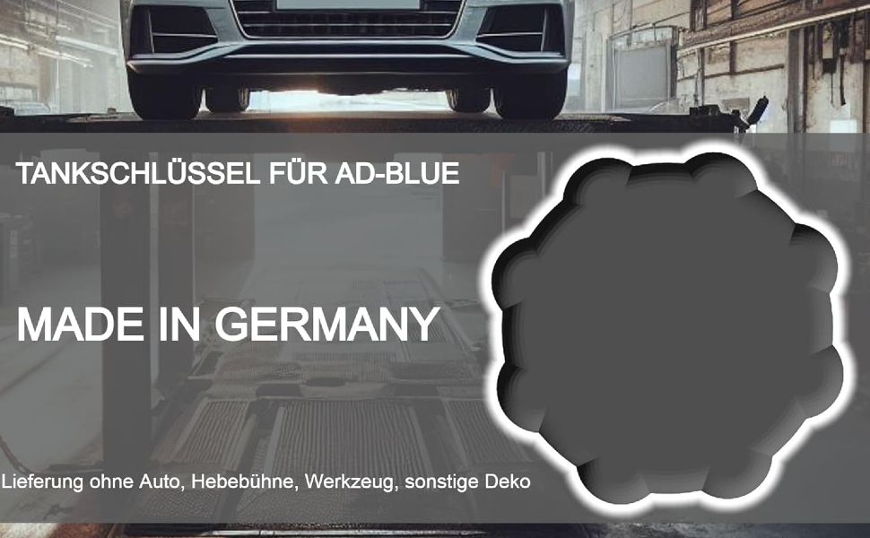 ULROAD AdBlue Schlüssel kompatibel mit Audi Seat Skoda VW Porsche Mercedes  Tankdeckel Tankschlüssel Öffner Ad-Blue I KOMPAKT Werkzeug : :  Auto & Motorrad