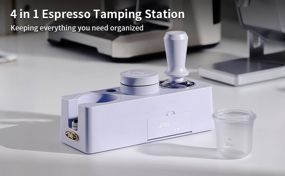 Purple Espresso Tamping Station