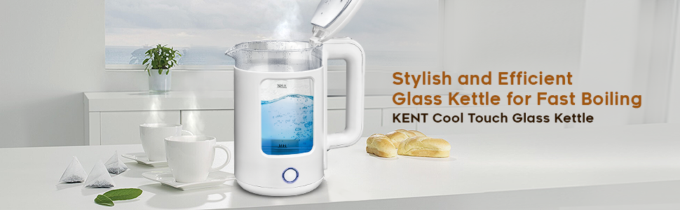 KENT Cool Touch Glass Kettle