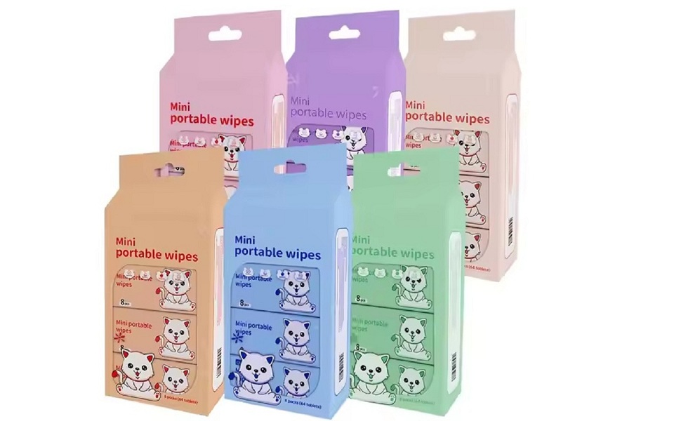 Mini Baby Wipes Disposable (Cat)