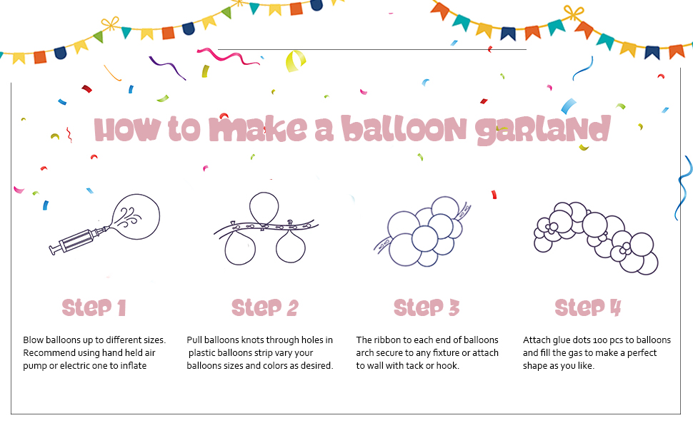 how to make a balloon garland