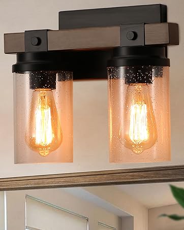 Farmhouse Bathroom Light Fixtures Vanity Lighting 2-Light