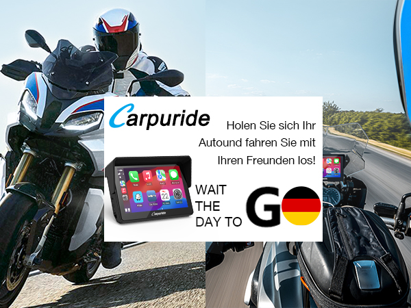 2025 Carpuride W502B Motorcycle Carplay Screen for BMW