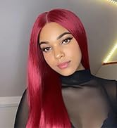 Burgundy Wig Human Hair
