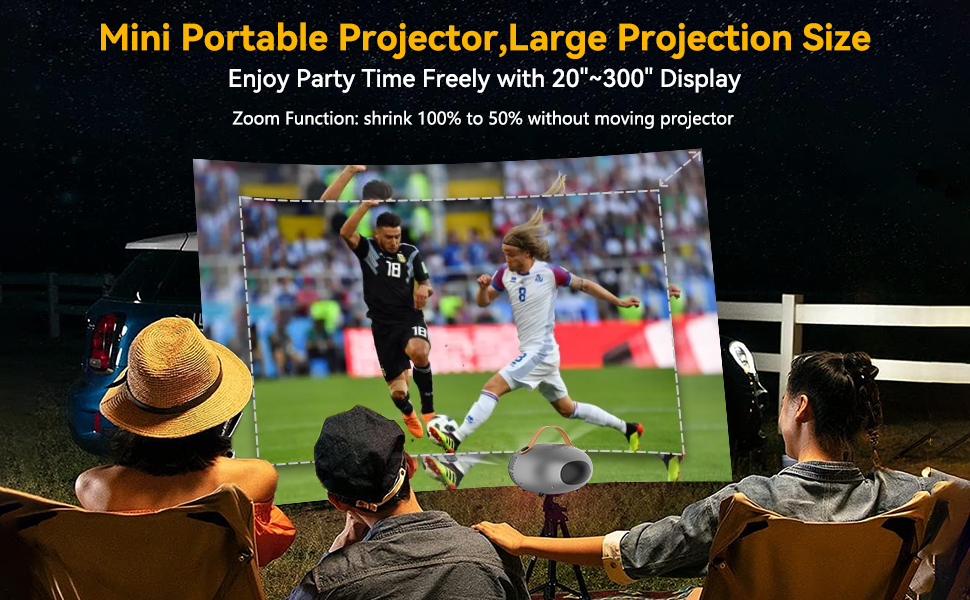 outdoor portable movie projector