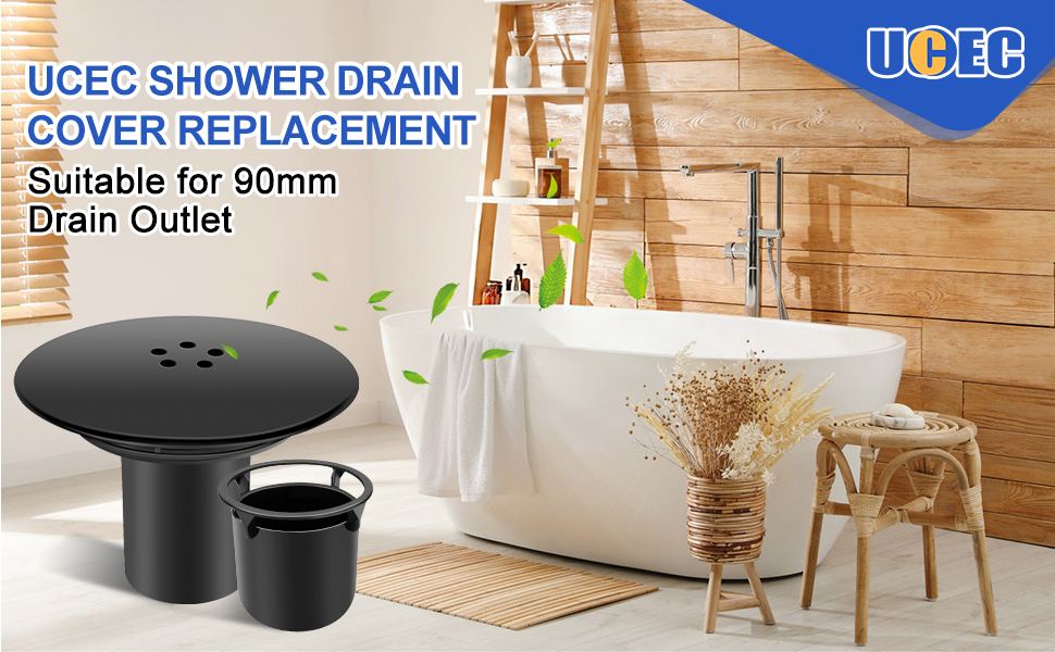 UCEC Shower Drain Cover Replacement, Shower Drain Cover，115 mm Shower