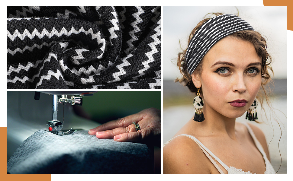 Achiou Boho Headbands for Women, Twist Knotted Head Bands