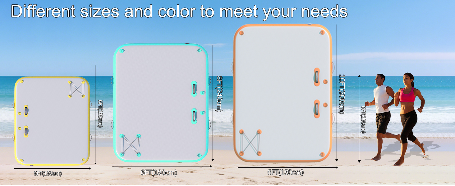 different size and color